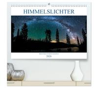 Himmelslichter - Mond und Sterne (hochwertiger Premium Wandkalender 2026 DIN A2 quer), Kunstdruck in Hochglanz: Zwischen Mond und Sternen