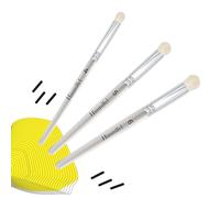 Himmlfel Drybrush Pennelli per Miniature,3 Pennello per Pittura in Modellismo da Warhammer Citadel Game Workshop,Pennelli per Dipingere Professionali per Acrilico e Acquerelli,Pennelli Modellismo