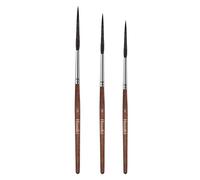 Himmlfel pennelli scrittura,3 pennello tracciatori extra lunghi per acquerello, acrilico, olio, pennelli scroll di alta qualità per riempire gli angoli, segnare, tracciare contorni e lavorare i bordi