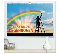 Himmlische Farbspiele - Regenbogen (hochwertiger Premium Wandkalender 2026 DIN A2 quer), Kunstdruck in Hochglanz: Erlebe die Magie der Farben