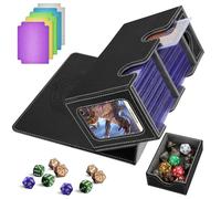 HIMOMO Deck Box per Carte Magic the Gathering, MTG Commander Deck per Oltre 200+ Carte TCG, Compatibile con MTG, YGO, PTCG, Scatola Magnetica con 2 Divisori, 1 Dice Tray, 1 Porta Carte Magnetico