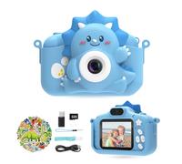 HiMont Macchina Fotografica per Bambini, 1080P Fotocamera Digitale con Scheda 32G & Schermo da 2,0", Selfie Videocamera, Regalo per Compleanno, Natale, Giocattolo per Bambini 3-12 Anni