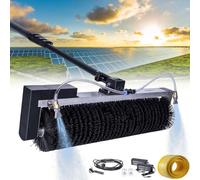 Himopuer Spazzola a Rullo per La Pulizia Solare a Spruzzo Automatico dell'Acqua,Manico Telescopico da 3,5-7,5M per Pannelli Fotovoltaici E Finestre,Spazzola Rotante Pulizia(5.5m/18ft)