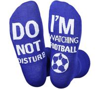 Himozoo Calzini divertenti con scritta Do Not Disturb I'm Watching Football or Rugby, per uomini e donne, amanti del rugby e del calcio