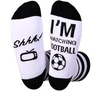 Himozoo - Calzini Divertenti, "Non Disturbare Sto Guardando il Calcio" con Cuciture, Idee Regalo per Lui e per Lei, Calzini per Natale, Compleanno, Regali per Papà, Calzini Divertenti per Marito e