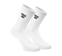 Himozoo Novità Divertente Calzino 100% Cotone FUCK Crew Socks Donna Uomo Calzini Tubo, FUCK OFF, 6-11