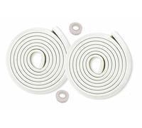 HIMRY 10M Protezione Bordi L-Forma Protezioni Antispigolo in Schiuma Sicurezza dei Vostri Bambini, Striscia Paraspigolo Spigolo, Extra Spesso Bordi Protezione, 2x5m, Off-Bianco KXD7000 Off-White