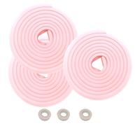 HIMRY 15M Protezione Bordi L-Forma Protezioni Antispigolo in Schiuma Sicurezza dei Vostri Bambini, Striscia Paraspigolo Spigolo, Extra Spesso Bordi Protezione, 3x5m, Rosa KXD7000 Pink