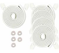 HIMRY 25M Bordi + 40 Angolari, Protezione per Spigoli & Protezioni Angolari, L-Forma Kit Antispigolo Schiuma, Protezione Bordi & Angolari, Extra Spesso, 5x5m, Off-Bianco KXD7000 Set Off-White