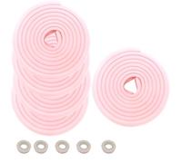 HIMRY 25M Protezione Bordi L-Forma Protezioni Antispigolo in Schiuma Sicurezza dei Vostri Bambini, Striscia Paraspigolo Spigolo, Extra Spesso Bordi Protezione, 5x5m, Rosa KXD7000 Pink