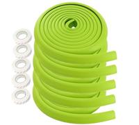 HIMRY 25M Protezione Bordi L-Forma Protezioni Antispigolo in Schiuma Sicurezza dei Vostri Bambini, Striscia Paraspigolo Spigolo, Extra Spesso Bordi Protezione, 5x5m, Verde KXD7000 Green