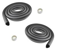 HIMRY® 4 Metri Protezione dei Bordi U-Forma, Protezioni Antispigolo in Schiuma per la Sicurezza dei Vostri Bambini, Extra spesso Bordi Protezione da Tavolo di Vetro (2x2M), Nero, KXD7003 Black