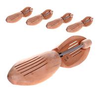 HIMRY® 5 Paia | Tendiscarpe in Legno Naturale Unisex, Alberi di Scarpe con Molla a Spirale, Forma per Calzature, Allarga Scarpe di Vero Legno, Taglia 39 - Taglia 40, KXB6001-5x-39