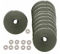 HIMRY 50M Protezione Bordi L-Forma Protezioni Antispigolo in Schiuma Sicurezza dei Vostri Bambini, Striscia Paraspigolo Spigolo, Extra Spesso Bordi Protezione, 10x5m, Nero KXD7000 Black