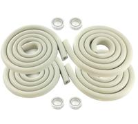 HIMRY® 8 Metri Protezioni Antispigolo, U-Forma Protezioni Schiuma, Sicurezza Vostri Bambini, Protezione Spigolo da Tavolo di Vetro, Extra spesso, Bordi Protezione 4x2M, Grigio, KXD7003 Grey