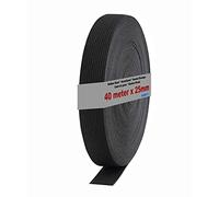 HIMRY Fascia elastica piatta, poliestere, nero, 40 m x 25 mm