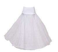 HIMRY Sottogonna con Pizzo, 1 Cerchio, 3 Strati, Crinolina Sottoveste, per Vestito Abito da Sposa, Taglia Unica, Adatto per Taglia XS, S, M, L, XL, XXL. Bianco, KXB-0019 White