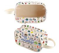 HIMYM - Astuccio trasparente con cerniera per il trucco ispirato al programma televisivo Ted Mosby Lover Gift HIMYM, Howimbag