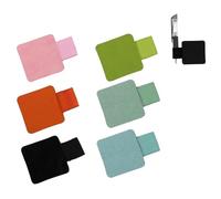 Hinapan 6 passanti autoadesivi per penne, portapenne con passante elastico, in pelle PU, per quaderni, diari, riviste, calendario, multicolore