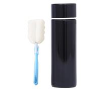 Hinapan Borraccia termica da 150 ml in acciaio Inox, mini bottiglia termica isolata per acqua da viaggio per bevande calde e fredde, con 1 tazza e spazzola, ermetica e compatta, tazza da caffè