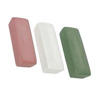 Hinapan Set di 3 pezzi di cera lucidante universale e composto da taglio per metalli, in diversi livelli di grana, per auto, acciaio inossidabile, alluminio e lucidatura metallica