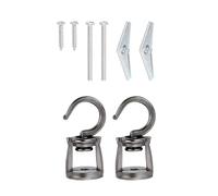 HINAYOSAN 2 ganci eleganti per appendere luci e piante, accessori in metallo robusto per uso interno, gancio salvaspazio