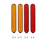 HINAYOSAN 2Set Scooter Elettrico Lato Cinghia Riflettente Anteriore Posteriore Tubo Riflettore di Notte Accessori Scooter Elettrico Tubo Lungo Riflettore di Notte