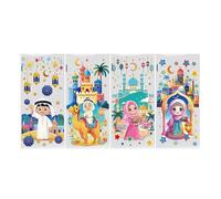 HINAYOSAN 50PCS Arabic Candy Bags Colorful Gift Bags PVC Texture Bag Colorful Candy adatto per snack e dolcetti forniture per feste in Medio Oriente