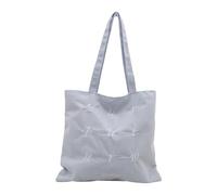 HINAYOSAN Borsa a tracolla alla moda con lettere ricamate in velluto a coste di grande capacità per le signore Shopping e lavoro pendolarismo borsa a tracolla, Blu, One Size