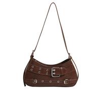 HINAYOSAN Borsa a tracolla da donna Borsa alla moda All-matching Ascelle Elegante Fibbia Ascella Retro Pendolarismo Per Viaggi Donne Spalla Moda Ascella Trendy Ascelle Viaggi Shopping, Caff, One Size