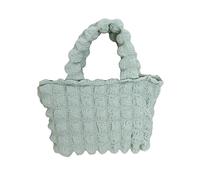 HINAYOSAN Borsa per ascelle di grande capacità in tela versatile da viaggio tinta unita borsa per il tempo libero borsa a pieghe nuvola sotto le ascelle versatile e alla moda borsa, Verde, One Size