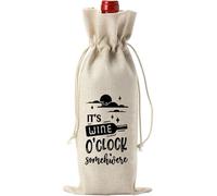 HINAYOSAN Borsa per vino in lino amichevole per nuovi insegnanti, regalo alla moda, per amici e colleghi in occasioni speciali, sacchetto regalo di pensione, N, Bellezza di massa