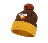 HINAYOSAN Cappelli in maglia di tacchino per feste e vacanze divertenti berretti in maglia Turchia festiva per la celebrazione del Ringraziamento, C69, S/L