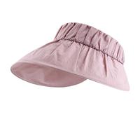HINAYOSAN Cappello da sole portatile a tesa larga pieghevole regolabile per le donne Sunproof Outdoor Vuoto Top Cappelli da campeggio per lo sport per il golf per protezioni solari, A, Taglia unica