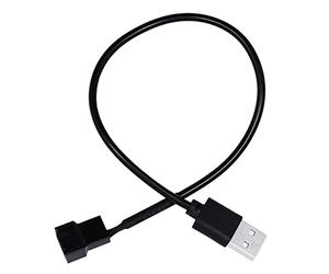 HINAYOSAN Cavo adattatore USB da 4 pin femmina a 5 V USB maschio a 4 pin - connettore di alimentazione ventola Molex computer per adattatore telaio case