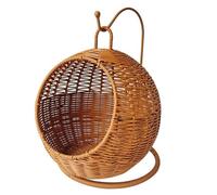 HINAYOSAN Cesta per gatti in finto rattan, amaca da appendere per piccoli spazi, comoda cuccia per gatti di piccola taglia, per interni ed esterni