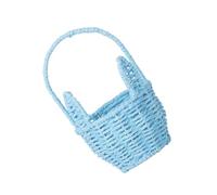 HINAYOSAN Cestino portatile e facile da pulire per riporre giocattoli e oggetti multipli nella stanza dei bambini o nella zona giorno cestino intrecciato fatto a mano