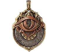 HINAYOSAN Ciondolo fatto a mano con la presenza dei tarocchi: combinalo con la saggezza cosmica Tarocchi Pendenti Rotazione All-Seeing Eye Collana Grande Quantità Amanti Charms Omniscient Eye Jewelry