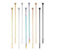 HINAYOSAN Commestibile 304 Acciaio Inox Cocktail Agitatore di Miscelazione Stick Per Caffè Cocktail E Bevande Calde In Acciaio Antiruggine Casa Pub Strumento