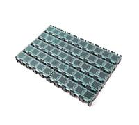 HINAYOSAN Confezione da 50 robuste scatole organizer per componenti in ABS con coperchi trasparenti per riporre componenti elettronici, contenitori impilabili