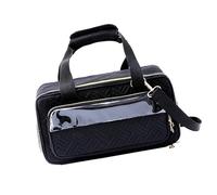 HINAYOSAN Custodia multifunzione per il trasporto di pennarelli artistici con tracolla, grande capacità, organizer per pennelli, pennarelli, matite, organizer professionale per pennarelli, Nero