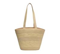 HINAYOSAN Elegante borsa di paglia per le donne, alla moda, borsa a tracolla da spiaggia, ideale per shopping in città e vacanze, feste e vacanze, B, One Size