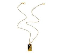 HINAYOSAN Elegante collana con ciondolo a forma di carta dei tarocchi, realizzata in robusto acciaio inossidabile, accessorio per un look unico da indossare tutti i giorni, Misura unica, come