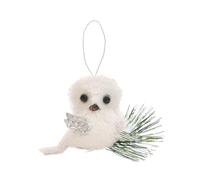 HINAYOSAN Elegante gufo in peluche ornamento per le vacanze con corda per albero di Natale decorazione da parete e riunioni di famiglia gufo decorazione albero