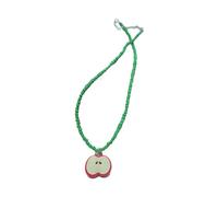 HINAYOSAN Estati frutta stratificazione collana di perle di vetro per le donne gioielli giovanili regalo design leggero vibrante impilabile collana regalo, Misura unica, come descritto, come descritto