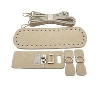 HINAYOSAN Facile da montare borsa a tracolla in pelle PU con foro pre-perforato e hardware per una rapida creazione unica di lusso in pelle PU accessori artigianali, Bianco Ape, One Size