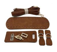 HINAYOSAN Facile da montare borsa a tracolla in pelle PU con foro pre-perforato e hardware per una rapida creazione unica di lusso in pelle PU accessori artigianali, Caff, One Size