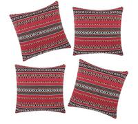 HINAYOSAN Federa decorativa per cuscino in morbido tessuto misto policotone, facile da pulire, in morbido poliestere e cotone