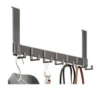 HINAYOSAN Gancio da parete in acciaio al carbonio per montaggio su porta in alluminio antiruggine Installazione efficiente senza trapano Bagno Cucina Soluzione di stoccaggio Gancio da parete in