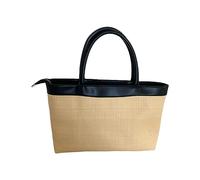 HINAYOSAN Moda Tote Bag Borse di Paglia Semplice Borsa di Grande Capacità Borse A Tracolla Casual Spiaggia Per Le Donne Ragazze Signora Beach Travel Hardware